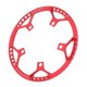 thumbnail image 4 of 45T 47T 53T 56T 58T Plato 130 BCD Anillo de cadena de velocidad simple Rojo 53T, 4 of 5