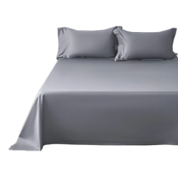 Genérico - Juego Sabanas King 500 Hilos Algodon Colores Lisos