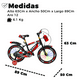 thumbnail image 2 of Bicicleta Niño Infantil Montain Bike Mtb Con Ruedas Aro 12 Rojo, 2 of 4