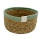 thumbnail image 5 of Cesta De Almacenamiento Cesta Tejida Hecha A Mano De Gran Capacidad Para Oficina Dormitorios Guardería 20 Cm X 10 Cm Verde, 5 of 5