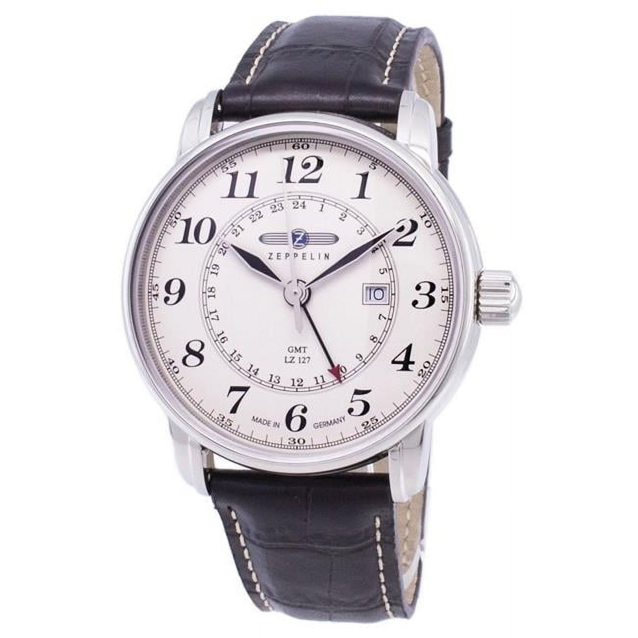Zeppelin - Reloj De Hombres Count 43mm Con Banda De Cuero Marrón