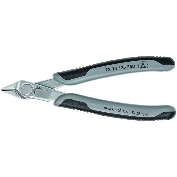 Alicates KNIPEX 78 13 125 ESD Electronics Super-Knips de 12,5 cm
