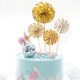 thumbnail image 5 of Adornos para tartas Hazyore Happy Birthday, 29 unidades, acrílicos dorados, 5 of 7
