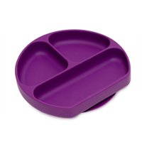Bumkins - Plato Con Agarre De Silicona Morado
