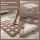 thumbnail image 4 of REGALWOVEN Alfombras de Baño Absorbentes Antideslizantes Alfombra de Baño a Cuadros Suave y Acolchada para Decoración del Hogar Marrón 32" x 20", 4 of 5