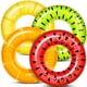 thumbnail image 1 of Set de anillos inflables para piscinas con forma de tubo de fruta Sloosh, paquete de 4, 1 of 8