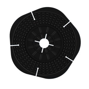 Ioensy - Cubierta Protectora Del Agujero Del Brazo Del Limpiaparabrisas Para La Protección Del Agujero Del Brazo Del Limpiaparabrisas Negro Diámetro Pequeño