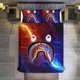 thumbnail image 2 of Red Blue Lightning Rainbow Bape Shake Camo Comforter Set Soft 3 Pcs Twin Bedding Sets Thicken for All Season, 2 of 5