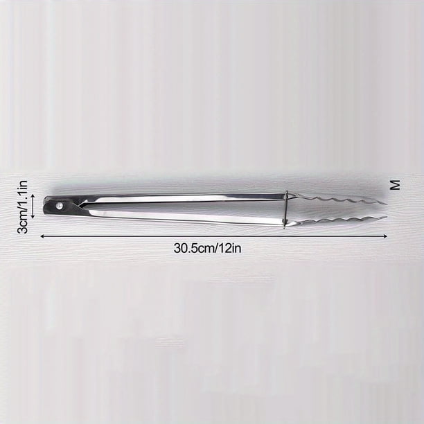 Upgrade Your Cooking Game with our Stainless Steel Food Tongs - Perfect for Baking, Cooking and Grilling!