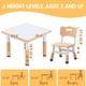 thumbnail image 5 of Juego de mesa y silla JIAOQIU para niños, ajustable de 3 a 12 años con escritorio, 5 of 7