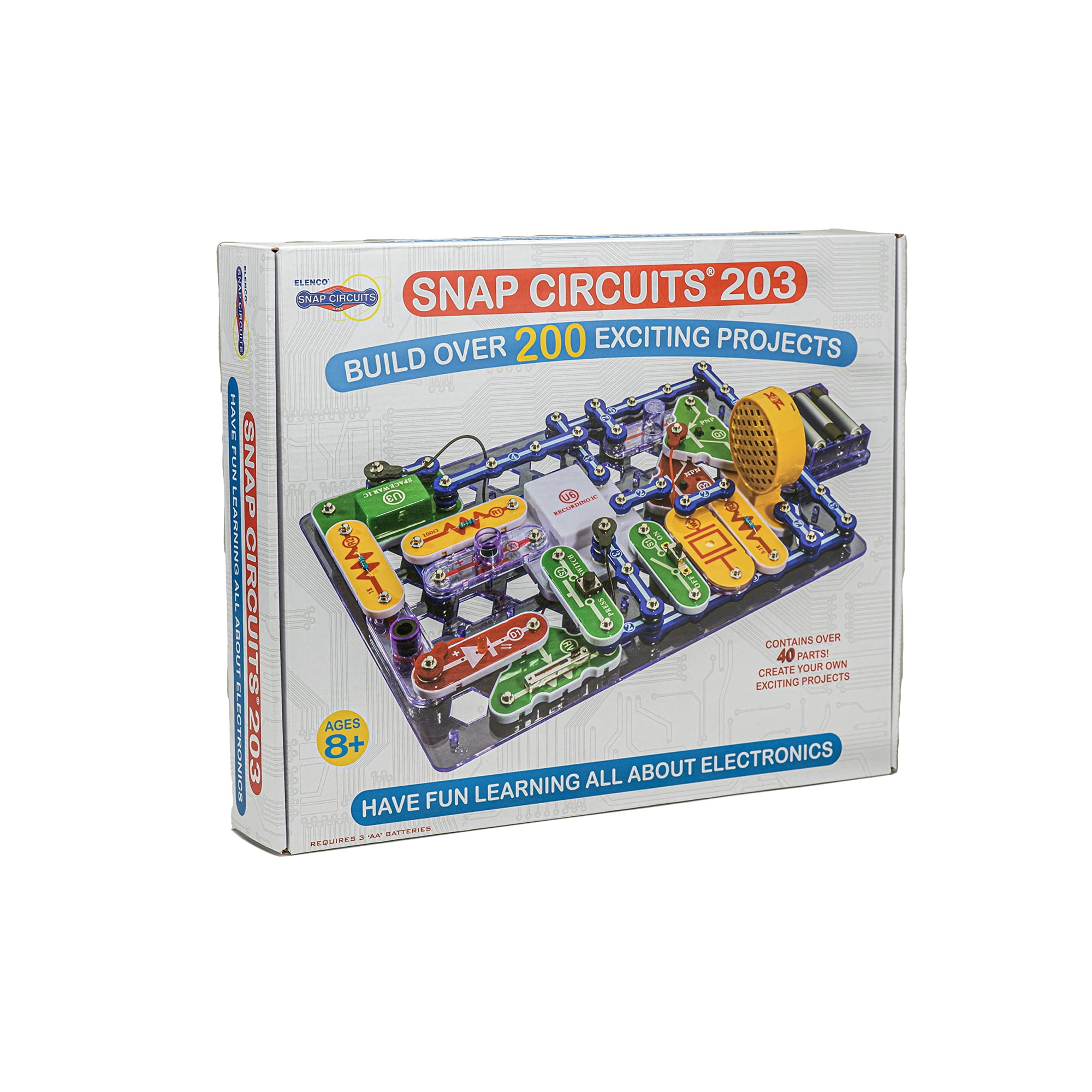 Kit De Exploración Electrónica Elenco Snap Circuits 203
