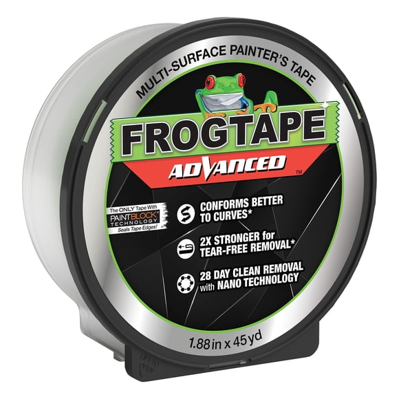 Cinta de pintor FrogTape Advanced de 4,8 cm con PAINTBLOCK, color verde