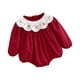 thumbnail image 2 of Ropa Para Bebé Niña Conjuntos De Algodón A La Moda Con Botones A Presión Cuello Redondo Rojo Altura De Ajuste 66 Cm, 2 of 5