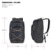 thumbnail image 5 of Mochila para portátil SwissGear 8175 Charcoal Heather 45 cm, 5 of 6