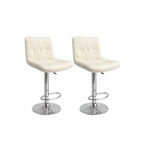 Habita2 Chile - Pack 2 Taburetes Ajustables De Bar Eleven - Crema