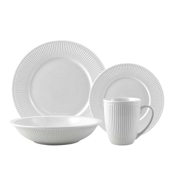 Juego de Loza Emboss 16 Piezas Porcelana