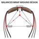 thumbnail image 5 of Gafas de sol deportivas JIM HALO TR90 con montura sin montura para hombre y mujer, 5 of 9