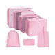 thumbnail image 1 of 7 Bolsas Organizadoras De Viaje De Nailon Impermeables, Bolsas De Almacenamiento De Ropa, Rosa Ligera, 1 of 5