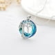 thumbnail image 3 of Collar HESHPAWS Tree of Life con Inicial A-Z Azul, 3 of 3