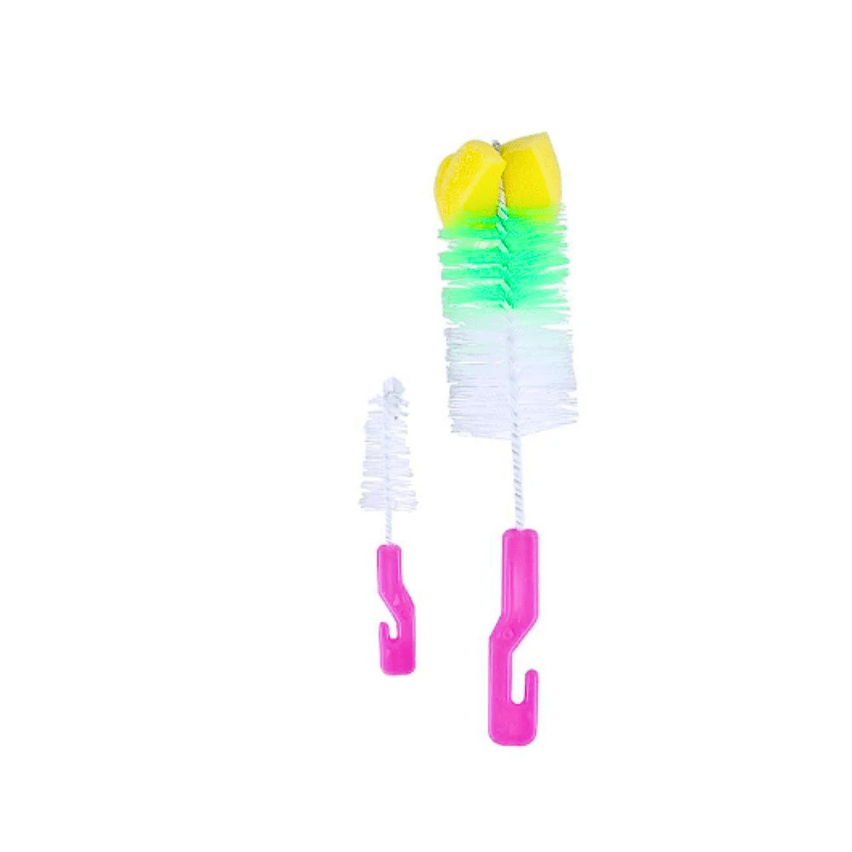 Genérico - Set Cepillo Limpiador De Mamadera Tetina O Botella Multiusos Multicolor