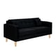 thumbnail image 2 of Sofa New Retro 3C Felpa 05 Negro, 2 of 6