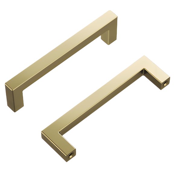 Tiradores para gabinete Hickory Hardware Skylight, níquel dorado, 96 mm