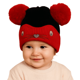 thumbnail image 3 of GORRO DE LANA INFANTIL DISEÑO RATON CON CHIPORRO Y POMPONES BEBE UNISEX, 3 of 3