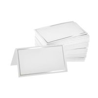 Bothyi - 100 Piezas Tarjetas De Lugar Elegantes Tarjetas De Lugar Con Nombre Para Cena Recepción Boda Plata