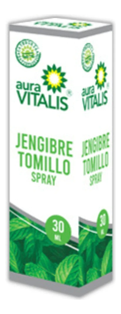 Auravitalis - Jengibre Y Tomillo Spray Alivia Tos Y Resfrio 30Ml