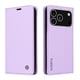 thumbnail image 2 of Funda Billetera de Cuero para iPhone 17 Pro Max con Tarjetero y Soporte - Tapa Magnética Morado, 2 of 5