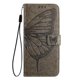 thumbnail image 2 of Funda cartera mariposa para Samsung Galaxy S25 Edge con soporte y ranuras para tarjetas Gris, 2 of 5