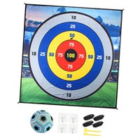 Magideal - Objetivo De Juego De Lanzamiento Para , Juego De Lanzamiento Con Gancho, Cinta, Deporte Multijugador, Juguete De Juego De Fútbol De Motor Fino, 150Cm Con Bola C