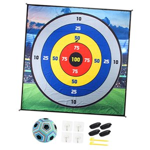 Magideal - Objetivo De Juego De Lanzamiento Para , Juego De Lanzamiento Con Gancho, Cinta, Deporte Multijugador, Juguete De Juego De Fútbol De Motor Fino, 150Cm Con Bola C