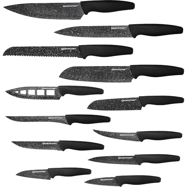 Granitestone Nutriblade 12Piece Santoku Knives, High Grade