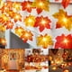 thumbnail image 3 of 1pc, Maple Leaf String Lights - Festive Fall Decor for Thanksgiving, Harvest, Home Decor, Party Supplies, Holiday Arrangements, Yard Decor, and More, 3 of 4
