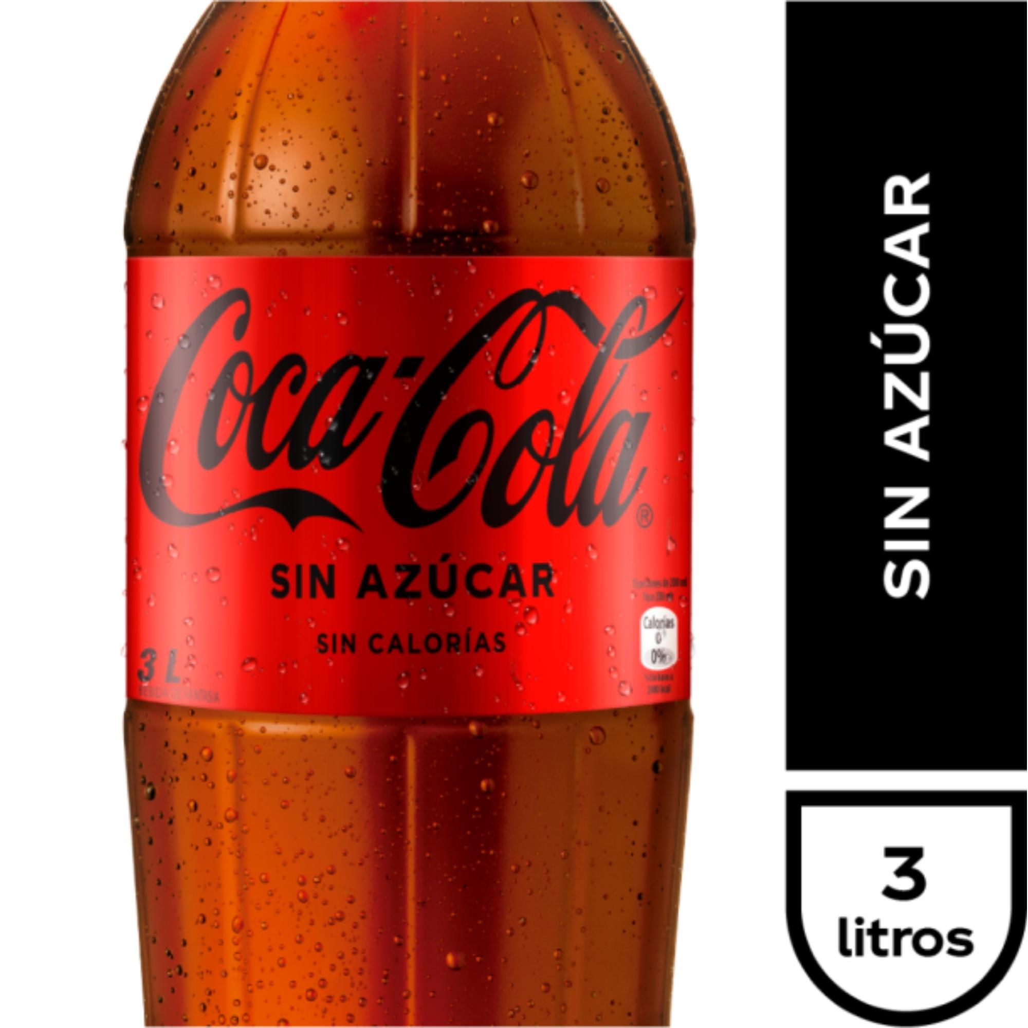 Bebida Sin Azúcar Botella 3 L Coca-Cola