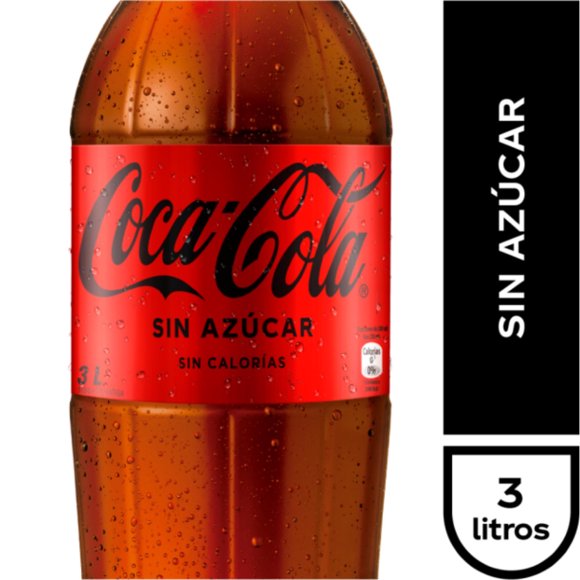 Bebida Sin Azúcar Botella, 3 L