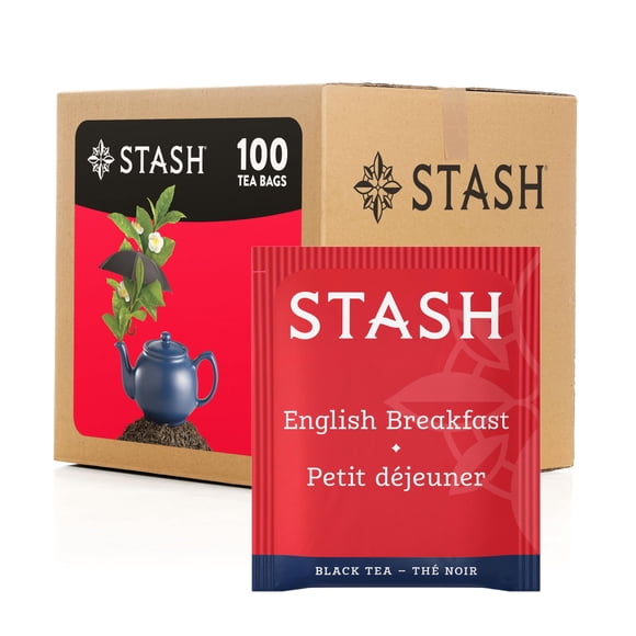 Té negro Tea Stash English Breakfast, 100 bolsitas