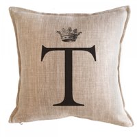 Tuyo Print - Cojín Letra Corona T 45X45