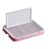 Ioensy - Inodoro Para Perros, Bandeja Para Orinal Reutilizable Desmontable Para Perros, Para Cachorros, Animales Pequeños, Interior, Mediano, Rosa