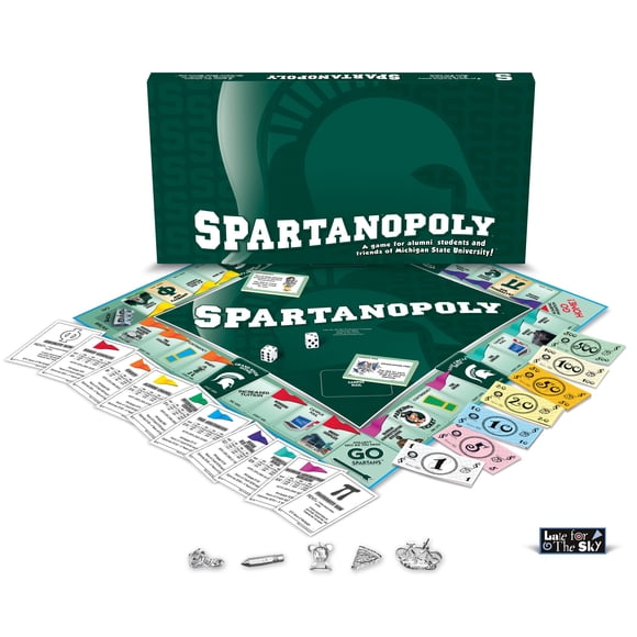 Juego de mesa Late for the Sky Spartanopoly, Michigan State University