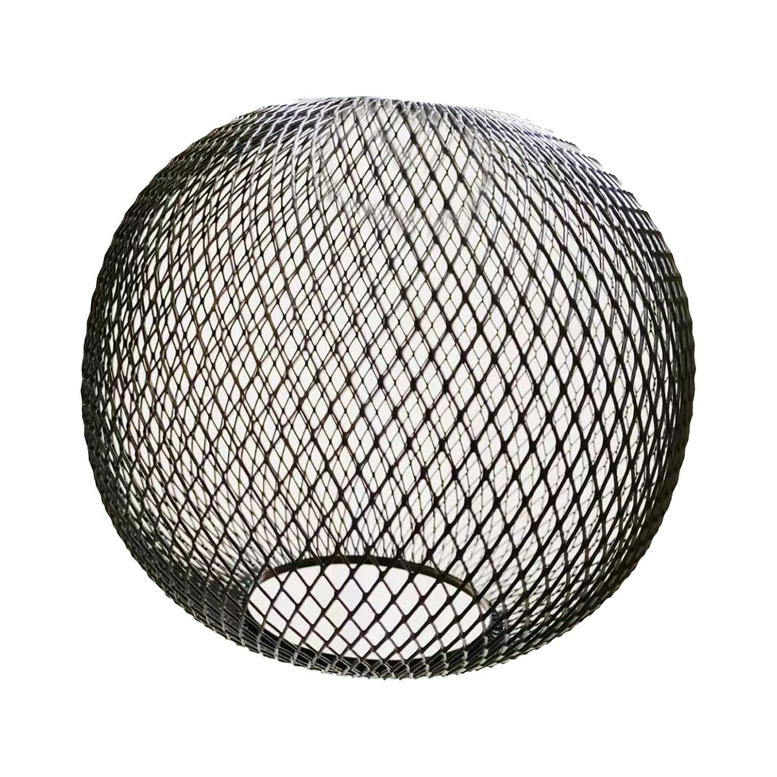 Magideal - Colgante De Metal Tonos De Luz Accesorio Linterna Industrial Estilo Vintage Bombilla Guardia Pantalla Para Lámpara De Noche Entrada Restaurante Casa , Cubierta De La Lámpara De Bolas Negras