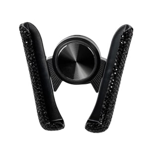 Bothyi - Soporte Para Teléfono De Coche Accesorios De Interior De Coche Clip Bling Para Almohadilla De Teléfono Negro
