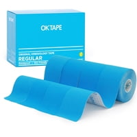 Cinta De Kinesiología Ok Tape Regular, Paquete De 4, Azul, 5 Cm X 5 M