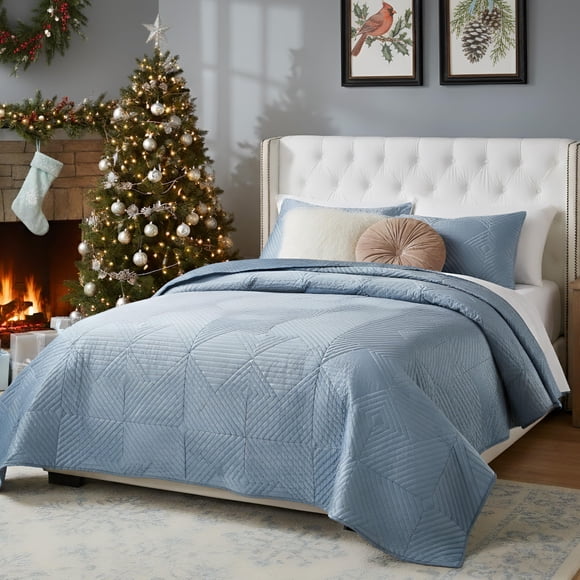 Juego de colcha Greenland Home Fashions de terciopelo finamente cosido