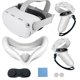 thumbnail image 1 of Juego de fundas de silicona para Quest 2, funda protectora de VR que incluye funda frontal y funda de agarre para controladores, funda para la cara, funda protectora de lentes, 1 of 6