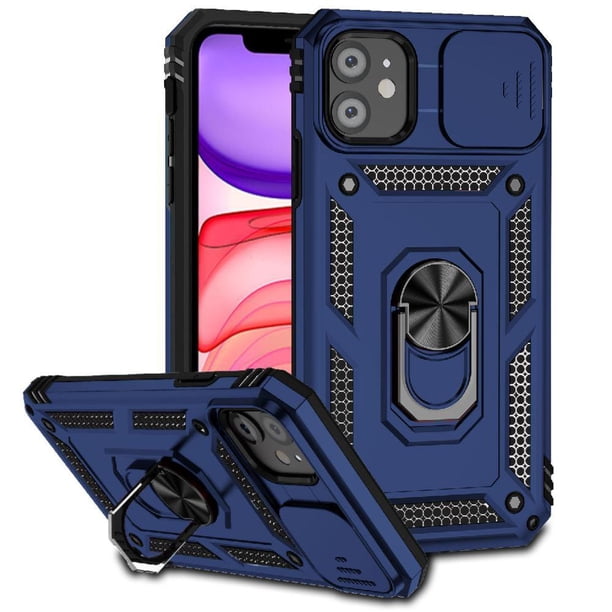Estuche GANGXUN para iPhone 11, soporte giratorio 360°, estilo mecánico y magnético