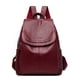 thumbnail image 1 of Women Large Capacity Backpack Purses High Quality Leather Female Vintage Bag School Bags Travel Bagpack Ladies Bookbag Rucksack, 1 of 3