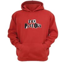 Genérico - Polerón Canguro Sex Pistols Rojo Talla Xs Unisex