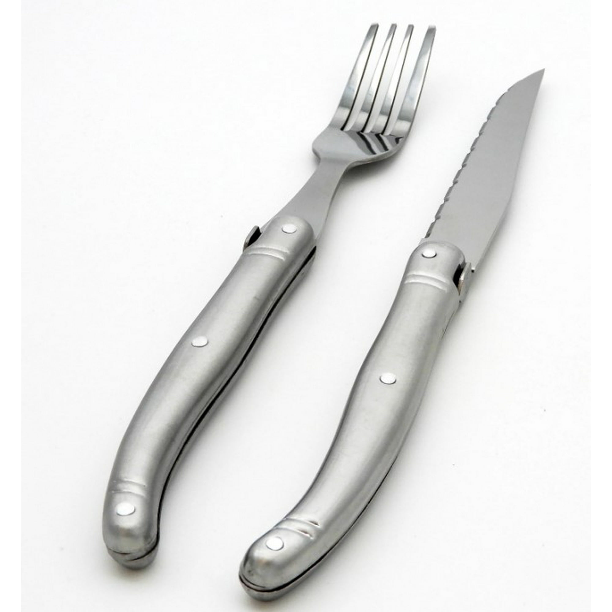 Set 12 Piezas De Cubiertos Cuchillo Carne Montpellier Acero Inox